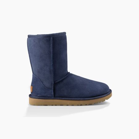 UGG Classic Short II Navy Boots for Women (ZSND94125)